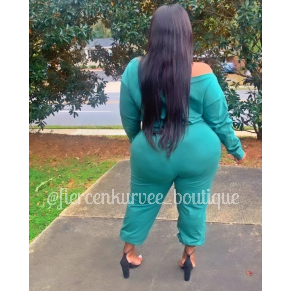 Plus size crop jogger - Picture 2 of 2